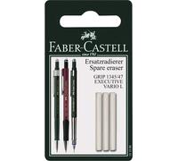 FABER-CASTELL Goma de borrar de repuesto para Grip 1345/1347 (3 unidades), color blanco