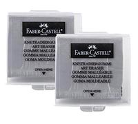 Faber-Castell - Goma para modelar (plástico) gris 2x Gris, Borrador