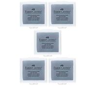 Faber-Castell goma tipo Eraser en caja de plástico, color Grau | 5er Pack