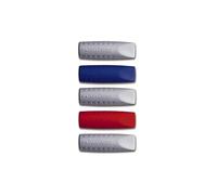 Faber-Castell Gomas de borrar Grip 2001 – 5 unidades, color rojo