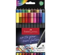 Faber-castell grip rotulador de punta fina multicolor 20 pieza(s)