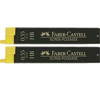 Faber Castell High Polymer - Mina fina, 2x, 0,35HB, 1