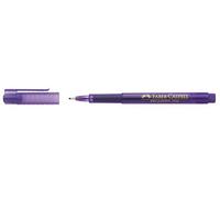 Faber-Castell - Juego de 3 bolígrafos de fieltro Fineliner Broadpen de punta ancha color morado
