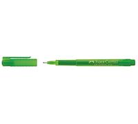 Faber-Castell - Juego de 3 bolígrafos de fieltro Fineliner Broadpen punta ancha verde hierba