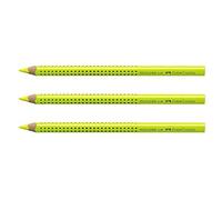 Faber-Castell - Juego de 3 lápices subrayadores «Textliner Dry 1148», color amarillo