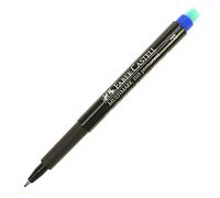 Faber-Castell - Juego de 6 rotuladores multimark CD de 12 pulgadas, permanente F, color azul