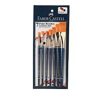 Faber Castell - Juego de 7 Pinceles para Pintura de Pelo Sintético