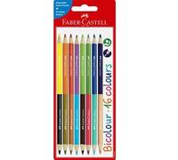 Faber-Castell: Juego de lápices de colores bicolor, 8 unidades