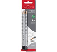 Faber-Castell Lápices de madera Grip 2001 HB – Paquete de 3