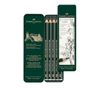 FABER-CASTELL 119305 - Lápiz Castell 9000 Jumbo, 5 lápices de dibujo, grados de dureza HB, 2B, 4B, 6B y 8B