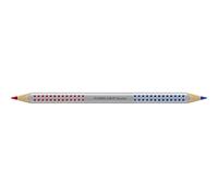 Faber-Castell Jumbo Grip 110910 - Lápiz separador de plata, bicolor rojo y azul, 1 pieza