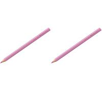 Faber-Castell Jumbo GRIP 110919 Rosa - Lápiz de Color Triangular de Madera, 1 Pieza (Paquete de 2)