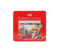 Lapices de colores faber castell caja metalica de 24 colores surtidos