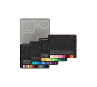 FABER-CASTELL Lápices de colores Black Edition, estuche metálico de 100 unidades negro