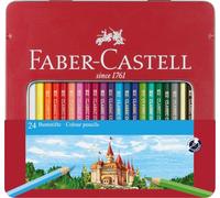 FABER-CASTELL - Lápices de colores Hexagonal, juego de 24 | Lápices de colores con mina resistente a la rotura y colores vivos para niños y adultos