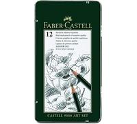 Faber-Castell 119065 - Set de 12 lápices Castell 9000 para dibujo artístico. Diferentes grados de dureza.
