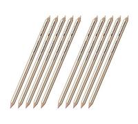 Faber-Castell - Lápiz de borrar Perfection (10 x 7057, doble punta, suave y dura)