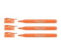 Faber-Castell Lot de 3 Surligneurs TEXTLINER 38, orange