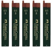Faber-Castell Minas finas de polímero SUPER (0.5 B, cantidad 5)