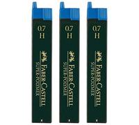 Faber-Castell Minas finas de polímero SUPER (0.7 H, cantidad 3)