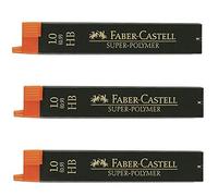 Faber-Castell Minas Super Polymer 9069 S-HB 1,0 mm – 3 paquetes de 12 minas