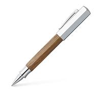 Faber-Castell Ondoro - Bolígrafo con cuerpo en madera de roble ahumado, con forma hexagonal