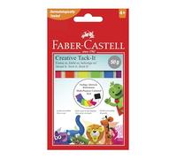 FABER-CASTELL - Pegamento Tack-It de colores, 5 x 50 g | Almohadillas adhesivas reutilizables para colgar pósteres, fijar objetos y hacer manualidades