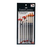 Faber Castell pelo sintético pinceles para pintura, Set de 7
