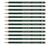 Faber-Castell pencils, Castell 9000 Artist graphite 2H pencils for drawing, shading, sketch, school, artist supplies pencils - box of 12