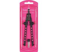 Faber-Castell 174335 Compás, Color Rosa, (Factory Neon Pink)