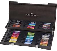 Faber-Castell 167400 - Estuche de madera con 90 rotuladores Pitt punta de pincel, multicolor