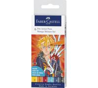 Faber-Castell Pitt Artist Pen Manga - Rotulador , color/modelo surtido | Tinta de dibujo resistente al agua y a la luz para manga e ilustraciones