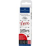 Faber Castell Pitt Artista Plumas Mano Letras Caligrafía Set 4pc