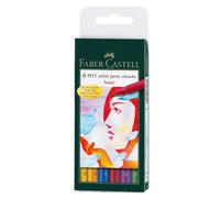 Faber Castell Pitt Artista Rotuladores Pincel Básico Colores Set De 6