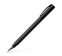 FABER-CASTELL - Pluma estilográfica Ambition All Black, plumín M