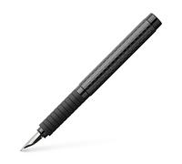 Faber-Castell Pluma estilográfica Basic, trazo medio, negro