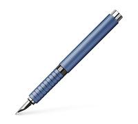 FABER-CASTELL - Pluma estilográfica Essentio de aluminio azul, plumín M