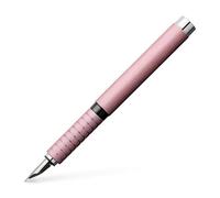 FABER-CASTELL - Pluma estilográfica Essentio de aluminio rosa, plumín F