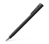Faber-Castell NEO Slim - Pluma estilográfica de metal, color negro mate, color Negro mate.