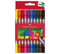 Faber Castell Plumas De Fibra Doble Punta Set Para Colorear De 10 Piezas