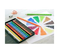Faber-Castell 110012 - Estuche de Metal con 12 Ecolápices Polychromos - Multicolor