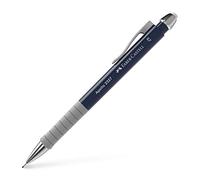 FABER-CASTELL - Portaminas Apollo azul oscuro de 0,7 mm | Lápiz de mina con mina con resorte y goma de borrar integrada