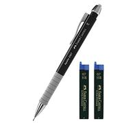 Faber-Castell Portaminas Apollo (negro+ minas de repuesto, 0,7 mm)
