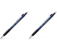 Faber-Castell - Portaminas colo azul metalizado con mina de 0,5 mm, 1 unidad (Paquete de 2)