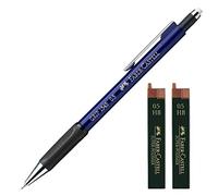Faber-Castell Portaminas Grip 1345 51, grosor de la mina: 0,5 mm (azul con 24 minas de repuesto)