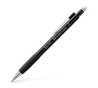Faber-Castell Portaminas Grip 1347 – 0,7 mm – Dureza B – Goma integrada – Negro – 1 unidad