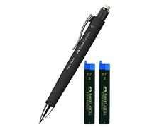 Faber-Castell Portaminas Poly Matic 133353, 0,7 mm (negro + minas de repuesto)