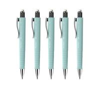 FABER-CASTELL - Portaminas Poly Matic azul caribe 0,7 mm, 5 unidades | Lápiz de mina con avance automático de la mina para escribir con comodidad