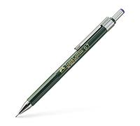 FABER-CASTELL - Portaminas TK-FINE 9717 de 0,7 mm, HB, verde | Trazado preciso gracias a la guía rígida de la mina y al borrador integrado