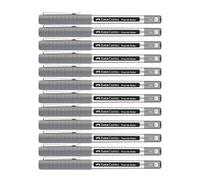 FABER-CASTELL - Rotulador de tinta Free Ink negro, 12 unidades